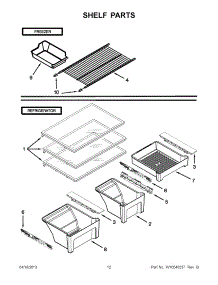 06 - Shelf Parts parts for Maytag Refrigerator M1TXEGMYW01 / from AppliancePartsPros.com
