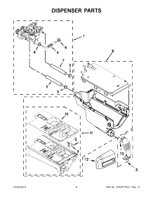 04 - Dispenser Parts parts for Maytag Washer MHW4200BG0 / from AppliancePartsPros.com