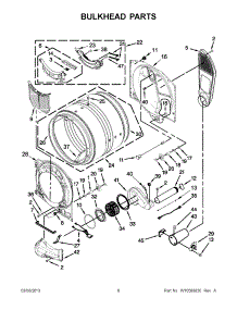 03 - Bulkhead Parts parts for Maytag Dryer MGD3000BW0 / from AppliancePartsPros.com