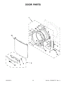 05 - Door Parts parts for Maytag Dryer MGD4200BG0 / from AppliancePartsPros.com