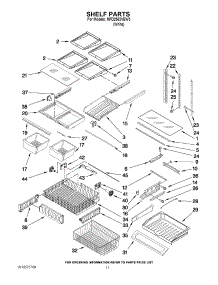 06 - Shelf Parts parts for Maytag Refrigerator MFD2562VEW3 / from AppliancePartsPros.com