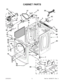 02 - Cabinet Parts parts for Maytag Dryer MGD4200BW0 / from AppliancePartsPros.com