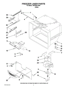 02 - Freezer Liner Parts parts for Maytag Refrigerator MFD2562VEW5 / from AppliancePartsPros.com