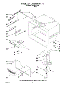 02 - Freezer Liner Parts parts for Maytag Refrigerator MFD2562VEW8 / from AppliancePartsPros.com