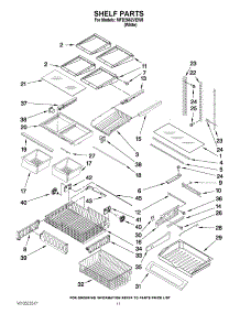 06 - Shelf Parts parts for Maytag Refrigerator MFD2562VEW8 / from AppliancePartsPros.com