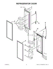 04 - Refrigerator Door parts for Maytag Refrigerator MFF2055YEB00 / from AppliancePartsPros.com