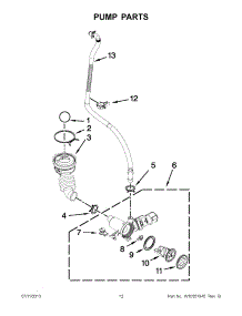 06 - Pump Parts parts for Maytag Washer MHW6000XR0 / from AppliancePartsPros.com