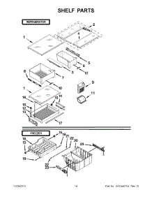07 - Shelf Parts parts for Maytag Refrigerator MFF2055YEM00 / from AppliancePartsPros.com