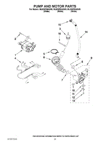 12 - Pump And Motor Parts parts for Maytag Washer Dryer Combo MLE20PDAGW0 / from AppliancePartsPros.com