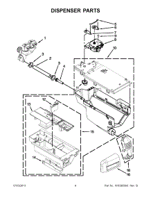 04 - Dispenser Parts parts for Maytag Washer MHW6000XW1 / from AppliancePartsPros.com