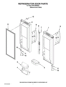05 - Refrigerator Door Parts parts for Maytag Refrigerator MFF2258VEA2 / from AppliancePartsPros.com