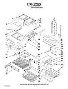 07 - Shelf Parts parts for Maytag Refrigerator MFF2258VEA2 / from AppliancePartsPros.com