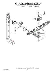 07 - Upper Wash And Rinse Parts parts for Maytag Dishwasher MDB4630AWS2 / from AppliancePartsPros.com