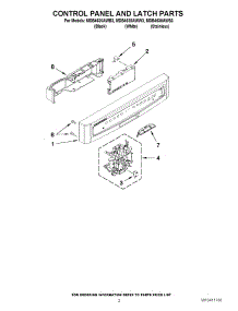 02 - Control Panel And Latch Parts parts for Maytag Dishwasher MDB4630AWS3 / from AppliancePartsPros.com