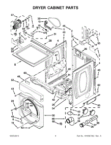 02 - Dryer Cabinet Parts parts for Maytag Washer Dryer Combo MLE20PDBGW2 / from AppliancePartsPros.com
