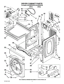 02 - Dryer Cabinet Parts parts for Maytag Washer Dryer Combo MLE20PDBYW0 / from AppliancePartsPros.com