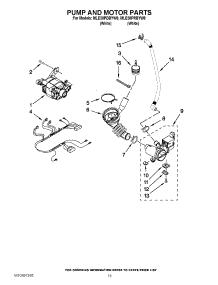09 - Pump And Motor Parts parts for Maytag Washer Dryer Combo MLE20PDBYW0 / from AppliancePartsPros.com