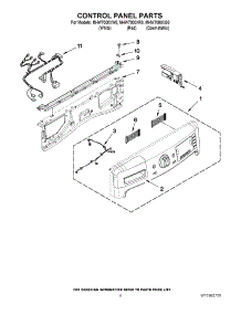 03 - Control Panel Parts parts for Maytag Washer MHW7000XG0 / from AppliancePartsPros.com