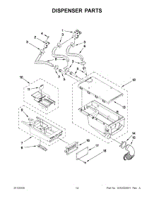 07 - Dispenser Parts parts for Maytag Washer Dryer Combo MLE20PDBYW1 / from AppliancePartsPros.com