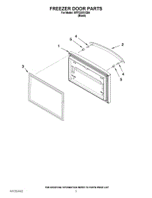 03 - Freezer Door Parts parts for Maytag Refrigerator MFF2258VEB4 / from AppliancePartsPros.com