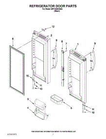 05 - Refrigerator Door Parts parts for Maytag Refrigerator MFF2258VEB5 / from AppliancePartsPros.com
