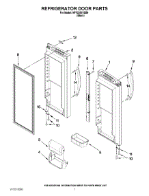 05 - Refrigerator Door Parts parts for Maytag Refrigerator MFF2258VEB6 / from AppliancePartsPros.com