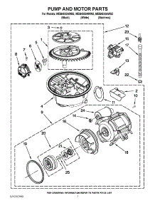 06 - Pump And Motor Parts parts for Maytag Dishwasher MDB4630AWW2 / from AppliancePartsPros.com