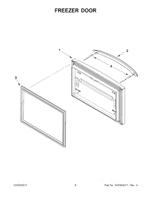03 - Freezer Door parts for Maytag Refrigerator MFF2258VEB8 / from AppliancePartsPros.com