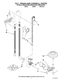 04 - Fill, Drain And Overfill Parts parts for Maytag Dishwasher MDB4630AWW4 / from AppliancePartsPros.com
