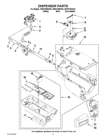 04 - Dispenser Parts parts for Maytag Washer MHW7000XR2 / from AppliancePartsPros.com