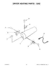 05 - Dryer Heating Parts - Gas parts for Maytag Washer Dryer Combo MLE20PNBGW0 / from AppliancePartsPros.com