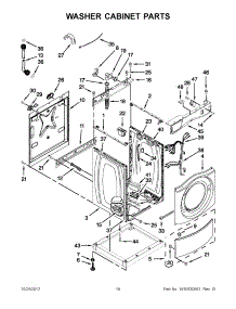 09 - Washer Cabinet Parts parts for Maytag Washer Dryer Combo MLE20PNBGW1 / from AppliancePartsPros.com