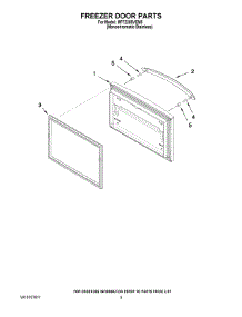 03 - Freezer Door Parts parts for Maytag Refrigerator MFF2258VEM5 / from AppliancePartsPros.com