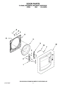 02 - Door Parts parts for Maytag Washer MHW7000XW2 / from AppliancePartsPros.com