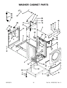 09 - Washer Cabinet Parts parts for Maytag Washer Dryer Combo MLE20PNBGW2 / from AppliancePartsPros.com
