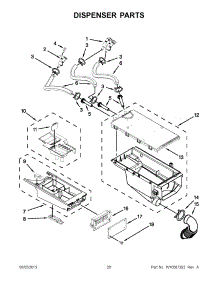 10 - Dispenser Parts parts for Maytag Washer Dryer Combo MLE20PNBGW2 / from AppliancePartsPros.com