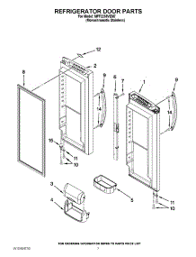 05 - Refrigerator Door Parts parts for Maytag Refrigerator MFF2258VEM7 / from AppliancePartsPros.com