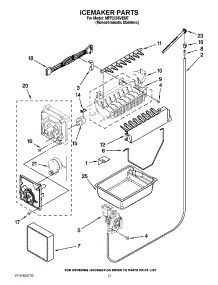 08 - Icemaker Parts parts for Maytag Refrigerator MFF2258VEM7 / from AppliancePartsPros.com