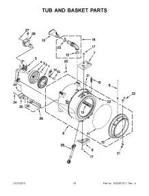 05 - Tub And Basket Parts parts for Maytag Washer MHW8000AW0 / from AppliancePartsPros.com