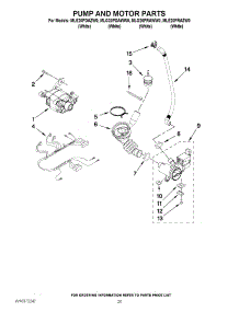 12 - Pump And Motor Parts parts for Maytag Washer Dryer Combo MLE20PRAZW0 / from AppliancePartsPros.com