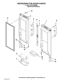 05 - Refrigerator Door Parts parts for Maytag Refrigerator MFF2258VEM8 / from AppliancePartsPros.com