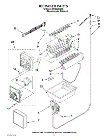 08 - Icemaker Parts parts for Maytag Refrigerator MFF2258VEM8 / from AppliancePartsPros.com