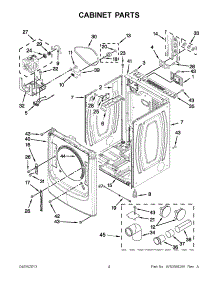 02 - Cabinet Parts parts for Maytag Dryer MED4200BG0 / from AppliancePartsPros.com