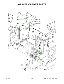 06 - Washer Cabinet Parts parts for Maytag Washer Dryer Combo MLE20PRBYW1 / from AppliancePartsPros.com