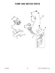 09 - Pump And Motor Parts parts for Maytag Washer Dryer Combo MLE20PRBYW1 / from AppliancePartsPros.com