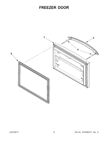 03 - Freezer Door parts for Maytag Refrigerator MFF2258VEM9 / from AppliancePartsPros.com