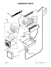 08 - Icemaker parts for Maytag Refrigerator MFF2258VEM9 / from AppliancePartsPros.com