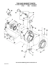 05 - Tub And Basket Parts parts for Maytag Washer MHW9000YR0 / from AppliancePartsPros.com