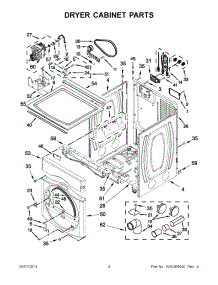 02 - Dryer Cabinet Parts parts for Maytag Washer Dryer Combo MLE20PRBYW2 / from AppliancePartsPros.com