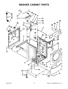 06 - Washer Cabinet Parts parts for Maytag Washer Dryer Combo MLE20PRBYW2 / from AppliancePartsPros.com